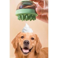 Braventa Collection Hazneli Evcil Hayvan Kesesi, Silikon Çift Başlıklı Masaj ve Yıkama Kesesi, Derinlemesine Temizlik ve