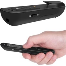 Braventa Collection Gaman Kablosuz Projeksiyon Lazer Sunucusu Sunum Kumandası (Kılıf Hediyeli) Siyah