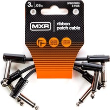 Braventa Collection Mxr Şerit Yama Kablosu 3 "| 3"-3 Paket, 1/4-Inç Dik Açı (3PDCPR03)