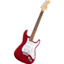 Braventa Collection Squier By Fender Debut Collection Hss Stratocaster Elektro Gitar, Laurel Klavye, Beyaz Vuruş Tahtası
