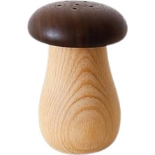 Braventa Collection Mantar Şekilli Ahşap Tuzluk ve Biberlik – Doğal Ağaçtan Dekoratif Baharatlık