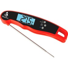 Braventa Collection Dijital Hızlı Okunan Mutfak Termometresi - Mıknatıslı, Katlanabilir, Arkadan Aydınlatmalı LCD Ekran,