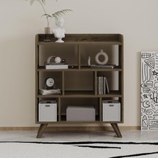 Braventa Collection Florida Kitaplık, Istanbul Ceviz