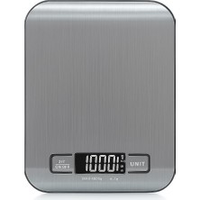 Braventa Collection Dijital Mutfak Terazisi – 5000 G / 1 G Hassasiyetli Paslanmaz Çelik Tartı, LCD Ekranlı, Akıllı Otoma