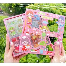 Braventa Collection Girl Temalı 100 Yaprak 4 Bölmeli Sticker Seti •