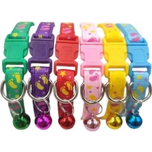 Braventa Collection Yıldız Desenli Dokuma Kedi Boyun Tasmas 19X1 cm Yeşil