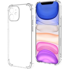 Braventa Collection iPhone 11 ile Uyumlu ile Uyumlu Kapak Kamera Korumalı Şeffaf Airbag Antishock Silikon Kılıf Şeffaf