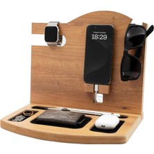 Braventa Collection Düzenleyici Organizer, Ahşap Masaüstü Çok Amaçlı Organizer