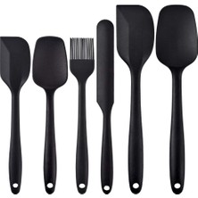 Braventa Collection Newk Isıya Dayanıklı Silikon Spatula Seti, 6 Parça Set, Yapışmaz Kauçuk Spatula Mutfak Gereçleri Pas