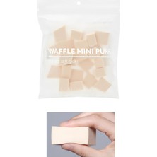Braventa Collection Mıssha Waffle Mini Puff 20ADET Çok Renkli Makyaj Süngeri Doğal ve Kusursuz Kapatıcılık Sağlayan
