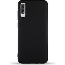 Braventa Collection A70 ile Uyumlu Kapak ile Uyumlu Içi Kadife Lansman Silikon Kılıf - Siyah