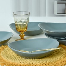 Braventa Collection Mat Açık Yeşil Stella Yemek Tabağı 22 cm 6 Adet 324