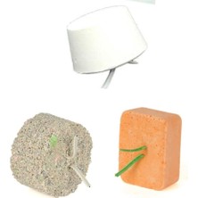 Braventa Collection Kuşlar Için Gaga Taşı Seti ( Blok + Enerji Blok + Beak Stone Gaga Taşı)