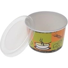 Braventa Collection - Kapaklı Karton Çorba Kasesi 25 Adet 16 Oz