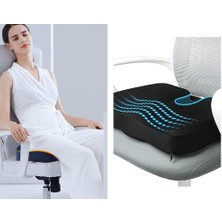 Braventa Collection Ortopedik Oturma Minderi Visko Cocix Elastik Minder Basur Hemoroid Minderi Oturma Simidi Yastığı Dik