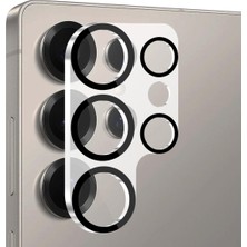 Braventa Collection S25 Serisi Ile Uyumlu Şeffaf Hd Temperli Cam Kamera Lens Koruyucu ( S25 Ultra)