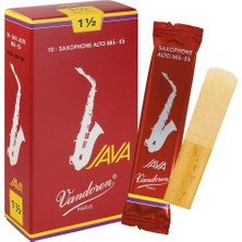 Braventa Collection SR2615R Java Kırmızı Kesim Saksafon Kamışları (Mukavemet 1,5) (10'lu Paket)