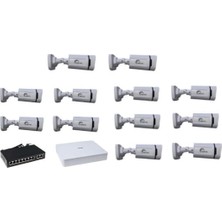 Aprox 12 Li 5 Mp Warmled Sesli Ip Kamera Seti