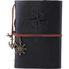 Braventa Collection Maleden Doldurulabilir Notebook, Birinci Sınıf Pu- Klasik Kabartmalı Travel Journal Günlük Boş Sayfa