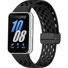 Braventa Collection Fit 3 ile Uyumlu Spor Kordon Manyetik Katlanır Toka Mekanizmalı Nefes Alabilirlik Sağlayan Delikli D