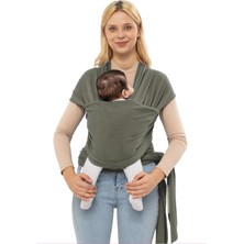Braventa Collection Noone Wrap Sling - Esnek Bebek Taşıma Şalı - Yenidoğan Bebeklerin Ihtiyacı Olan Ten Teması ve M Pozi