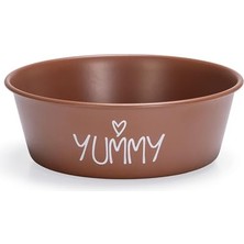 Braventa Collection Yavru Köpek Mama Su Kabı, Paslanmaz Çelik, Kaymaz Taban, Kiremit, 13CM, 470ML