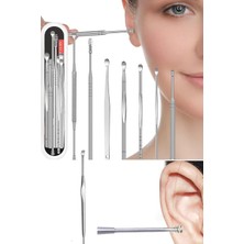 Braventa Collection Mobee Paslanmaz Çelik 6lı Kulak Temizleme Seti Kulak Kulak Temizleme Seti Kulak Bakım Seti