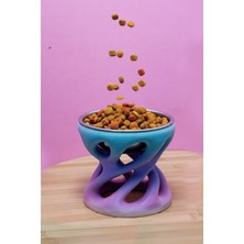 Vivie Tasarım Vivi Modern Organik Mama Kabı Standı | Kedi ve Köpek Için Ergonomik Yüksek Tasarım Mama Kabı