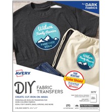 Braventa Collection Yazdırılabilir T-Shirt Transferleri, Koyu Kumaşlarda Kullanım, Mürekkep Püskürtmeli Yazıcılar, 5 Kağ