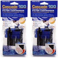 Braventa Collection Penn-Plax Cascade 100 Gph Filtre Kartuşu, 3'lü Paket 2li Paket