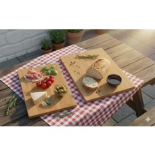 Braventa Collection 2 Boy Bambu Kesme Tahtası Seti, Bambu Kesim Tahtası, Bambu Et Tahtası | Pratik ve Dayanıklı 2 Boy Ba