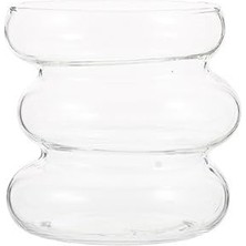 Braventa Collection Asimetrik Dalgalı Cam Bardak 2’li Set 530 ml Geniş Hacimli Borosilikat Kahve ve Sunum Bardağı, Estet