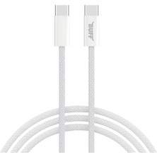 Braventa Collection Labs, BL74 Örgülü 60W 1.2m Data ve Şarj Kablosu, Bükülmeye Dayanıklı, Hızlı Şarj, Type-C To Type-C