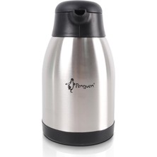 Braventa Collection Penguen 2 Litre Çelik Termos PNG-1200P, Penguen Çay Termosu