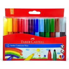 Braventa Collection Faber-Castell Eğlenceli Jumbo Keçeli Kalem,12'li, 12 Renk