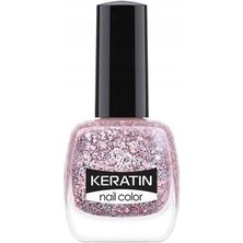 Braventa Collection Golden Rose Keratin Nail Color Glitter NO:410 - Oje