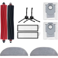 Braventa Collection S8 Maxv Ultra Uyumlu Yedek Fırça Hepa Toz Torba Mop Seti-10 Parça