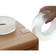 Braventa Collection Şeffaf Çift Taraflı Nano Bant Kuvvetli Silikon Jel Yapıştırıcı 3 Metre