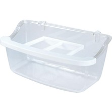 Braventa Collection Kuş Yemlikleri, 10 cm Izgaralı Mamalık, Şeffaf x 36 Adet