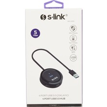 Braventa Collection S-Link SW-U300 4 Port USB 3.0 Gri USB Hub
