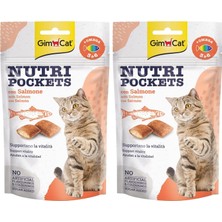 Braventa Collection Gimcat Nutripockets Kedi Ödülü Somon Omega 3&6 60 gr 2li Paket