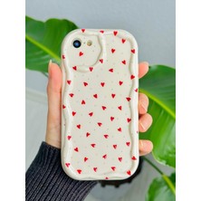 Braventa Collection Iphone 7-8 - Se 2020 ile Uyumlu Kırmızı Kalpler Baskılı Darbe Önleyici Lansman Kılıf