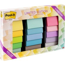 Braventa Collection Post-It Notes S N Rl Retim S Per Yap Kan Renk Koleksiyonu, 7,62 cm x 7,62 Cm, 15 Ped/paket, 45 Sayfa