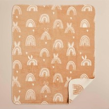 Braventa Collection Rabbitbow Pamuklu Bebek Battaniyesi Bej (100X120 Cm)