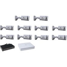 Aprox 10 Lu 5 Mp Warmledsesli Ip Kamera Seti