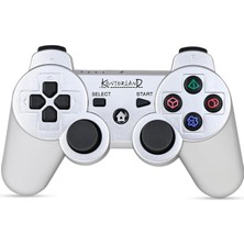 Braventa Collection Kontorland P3G - Ps3/pc Uyumlu Titreşimli Kablosuz Oyun Kolu Gamepad (Gümüş)