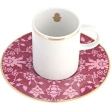 Braventa Collection Glamorous Fuşya Tabaklı Kahve Fincanı 85 cc