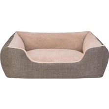 Hype Store Echo Varro Kahve-Bej Köpek Yatağı L 85X105CM
