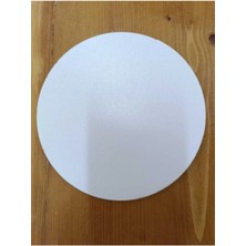 Güçlü Yuvarlak Beyaz Pasta Altlığı ve Çok Amaçlı Dekoratif Mdf Panel
