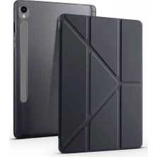 Kuzgun Ticaret Samsung Galaxy Tab S10 Fe Plus 13.1 Kalemlikli Mars Tablet Kılıfı - Siyah